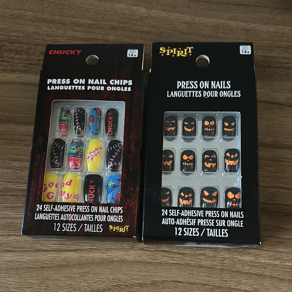 Chucky and Spirit Halloween Press On Nail Sets